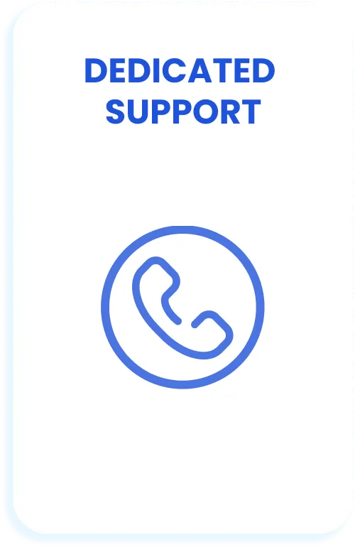 Dedicated Support card