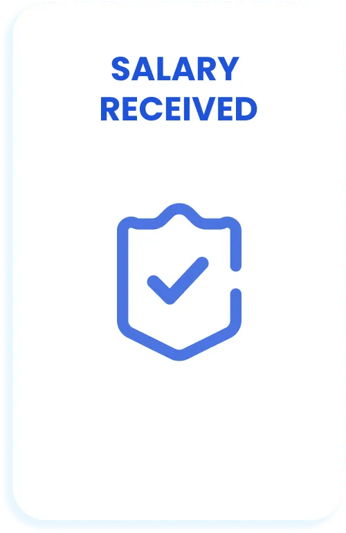 Salary received card